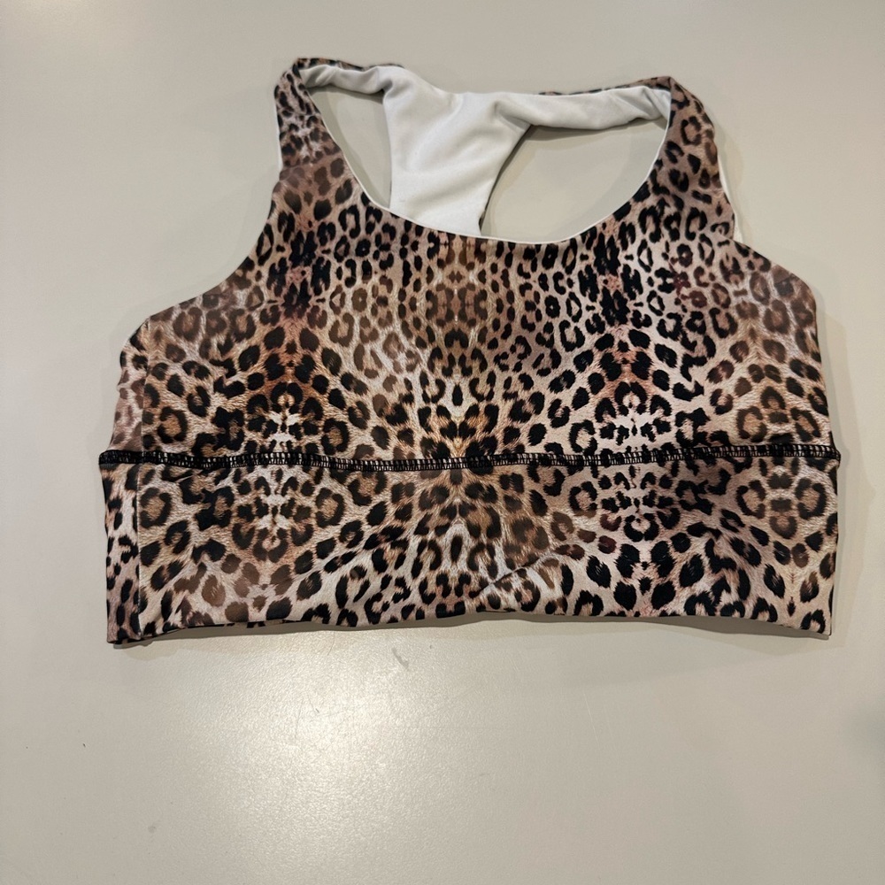Define Your Inspiration Animal Print Sports Bra Size Medium